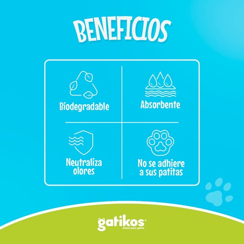 ARENA ECOLOGICA WOOD PELLETS GATIKOS PARA MASCOTAS 5 KG