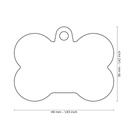 MY FAMILY TAG XL BONE ALUMINIUM WITH RUBBER