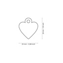 MY FAMILY TAG SMALL ALUMINUM HEART