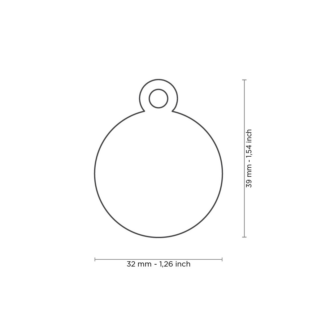 MY FAMILY TAG ALUMINUM ROUND LARGE 