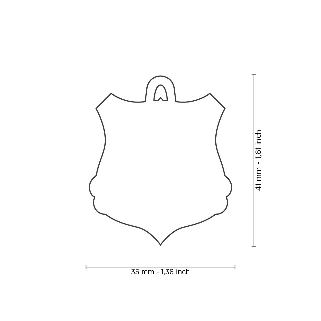 MY FAMILY TAG CHARM DOG AGENT BADGE