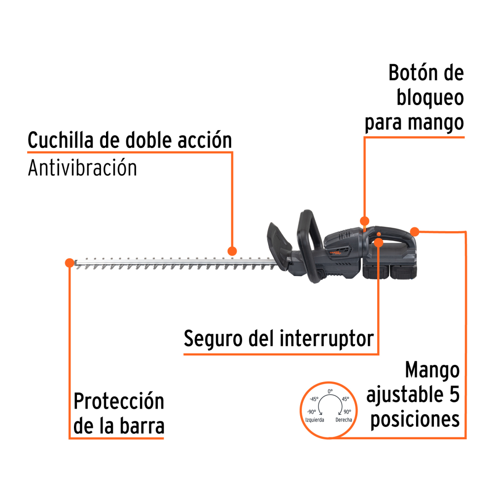 CORTA CETOS TRUPER MAX 40 V INALAMBRICO