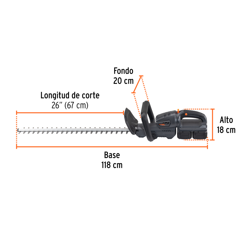 CORTA CETOS TRUPER MAX 40 V INALAMBRICO