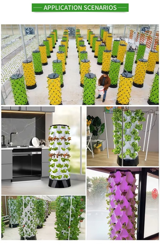 KIT HIDROPONICO COMPLETO VERTICAL 8 NIVELES