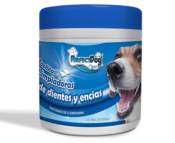 PERFECT DOG CLEAN TOALLITAS LIMPIADORAS DE DIENTES Y ENCIAS X 30 TOALLITAS