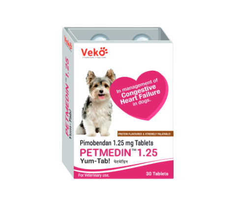 PETMEDIN 1.25 MG (PIMOBENDAN)-CAJA 30 TABLETAS