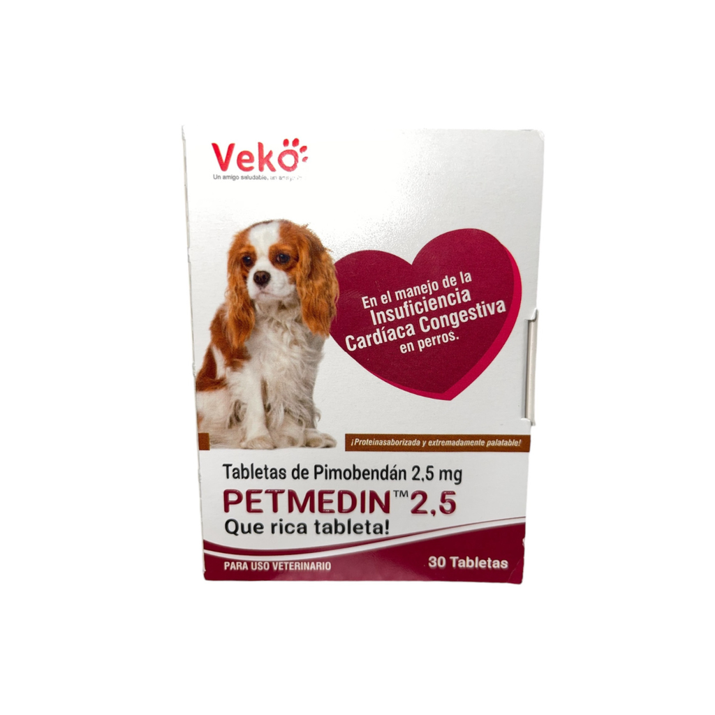 PETMEDIN 2.5 MG (PIMOBENDAN)-CAJA 30 TABLETA