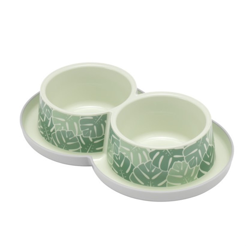 PLATO PARA GATO DOBLE TRENDY DINNERS CAT CATS EDEN VERDE