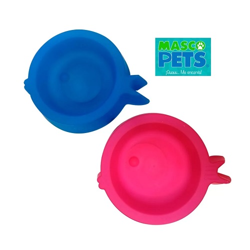 PLATO PARA MASCOTA ABU PEZ 18X15X3.5 MASCO PETS