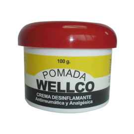 POMADA WELLCO ANTINFLAMATORIA BLANCA 100 GR