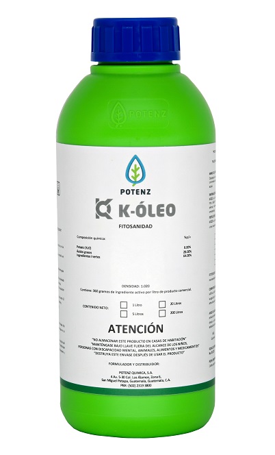 POTENZ K-OLEO JABON POTASICO LIQUIDO 1 LITRO