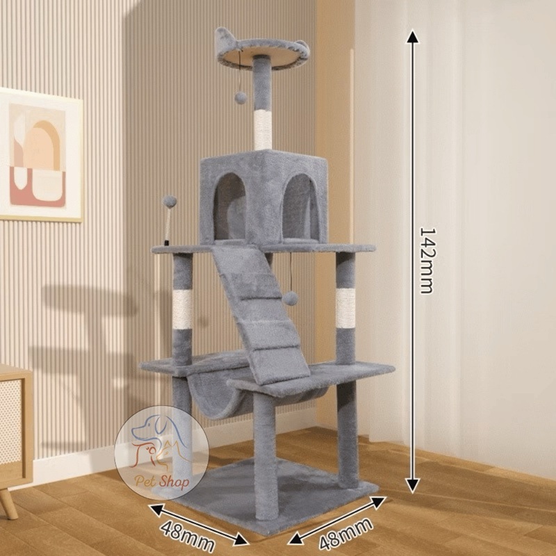 RASCADOR PARA GATOS CON GIMNASIO MULTINIVEL #7