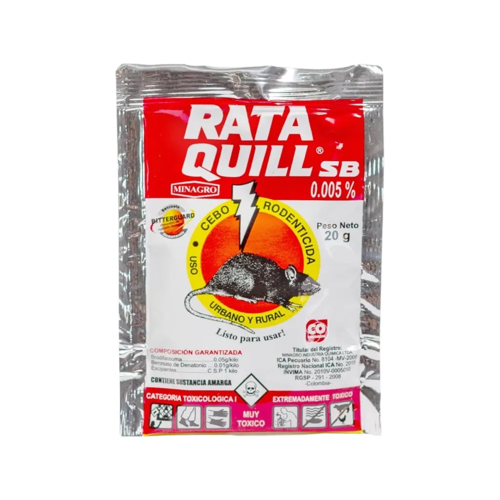 RODENTICIDA RATAQUILL 20 GRAMOS