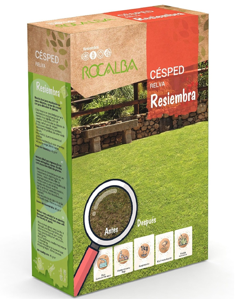 SEMILLA DE GRAMA RESIEMBRA ROCALBA 1KG
