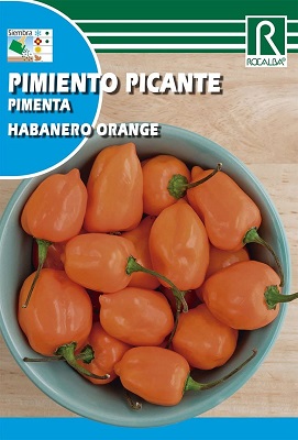 SEMILLA PIMIENTO PICANTE HABANERO ORANGE ROCALBA 0.5 GRS
