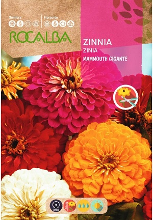 SEMILLA ZINIA GIGANTE DOBLE ROCALBA 10 GRS