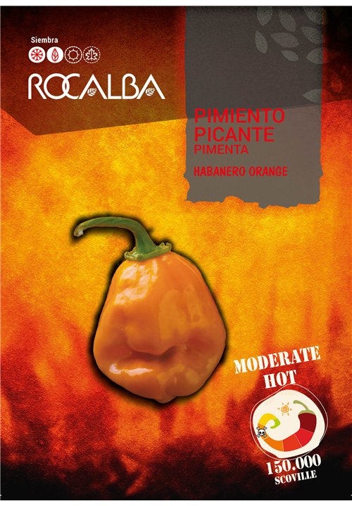 SEMILLAS DE CHILE HABANERO ORANGE