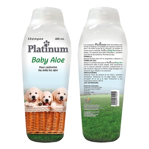 SHAMPOO PLATINUM BABY ALOE 400 ML