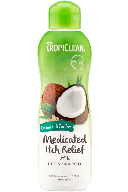 TROPICLEAN SHAMPOO MEDICADO OATMEAL & TEA TREE 12 OZ