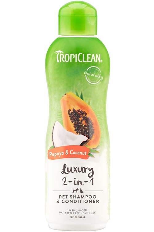 TROPICLEAN SHAMPOO PAPAYA & COCONUT 12 OZ