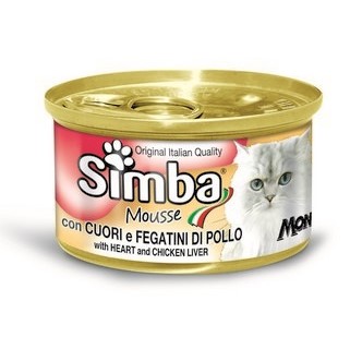 ALIMENTO HUMEDO PARA GATO SIMBA MOUSSE HIGADO DE POLLO 85g