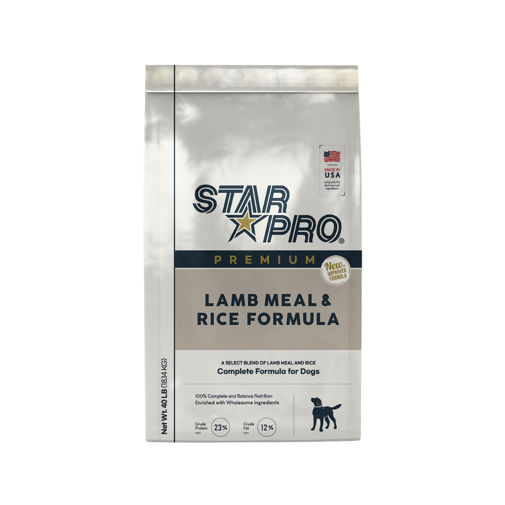 CONCENTRADO PARA PERRO STAR PRO LAMB MEAL AND RICE 40 LBS