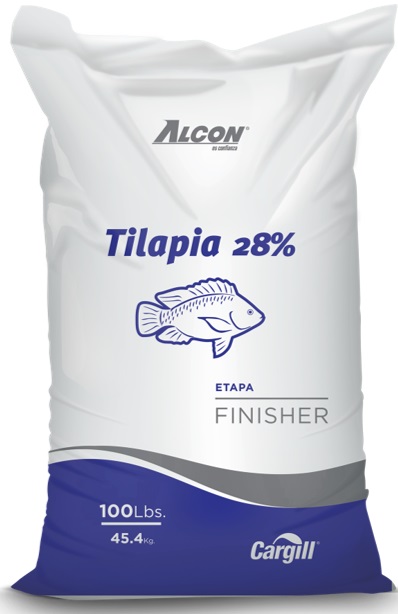 TILAPIA FINALIZACION ALCON 28% 100 LBS.