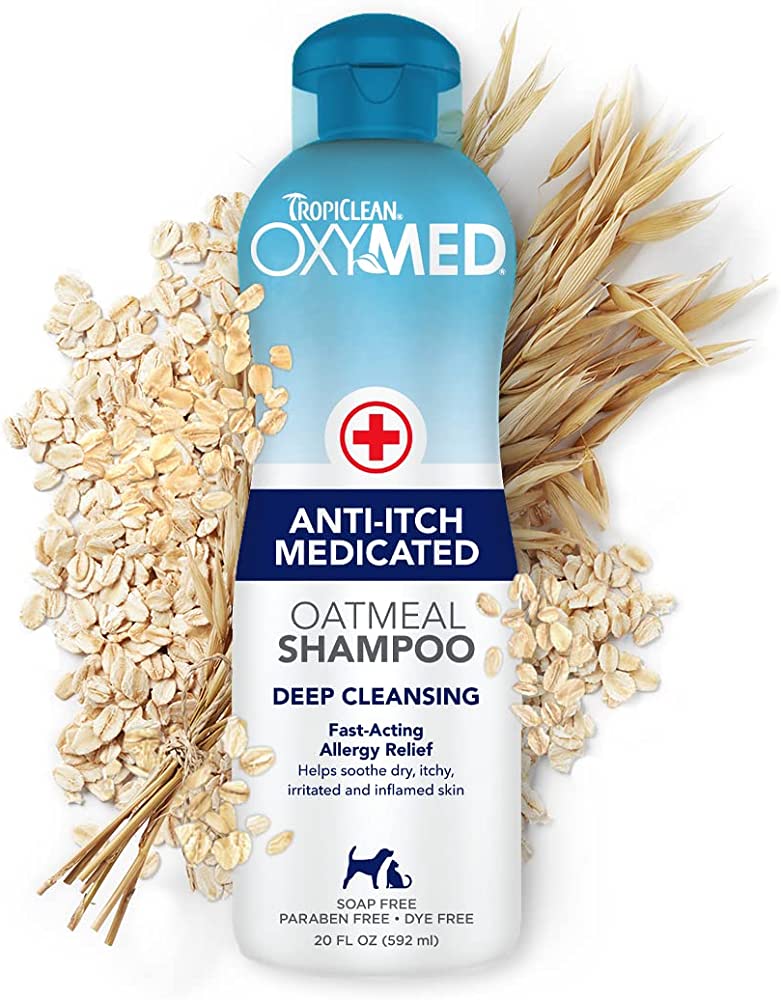 TROPICLEAN OXYMED  SHAMPOO ANTI ITCH MEDICATED OATMEAL 12 OZ