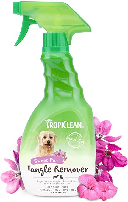 TROPICLEAN TANGLE REMOVER SPRAY SWEET PEA 16 OZ