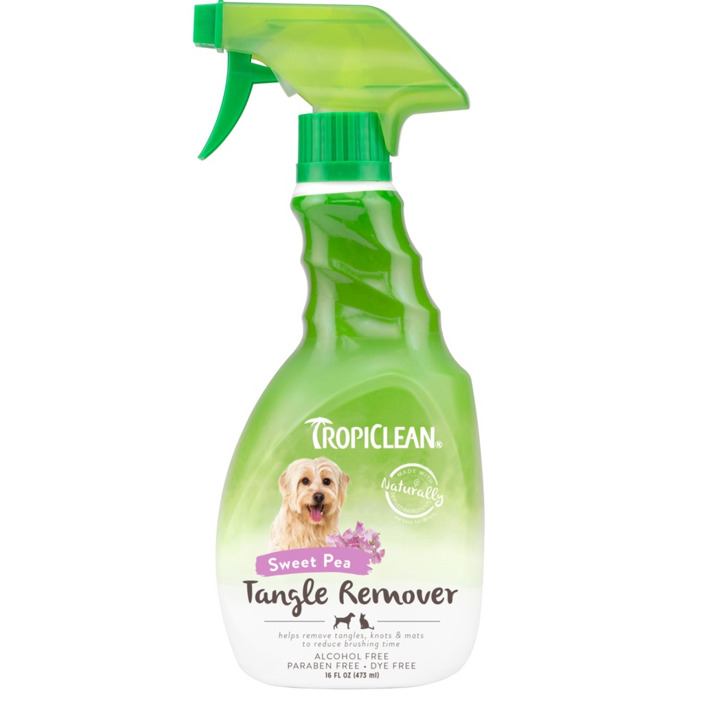 TROPICLEAN TANGLE REMOVER SPRAY SWEET PEA 