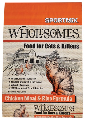 CONCENTRADO PARA GATO WHOLESOMES CHICKEN MEAL & RICE 6.8 KG