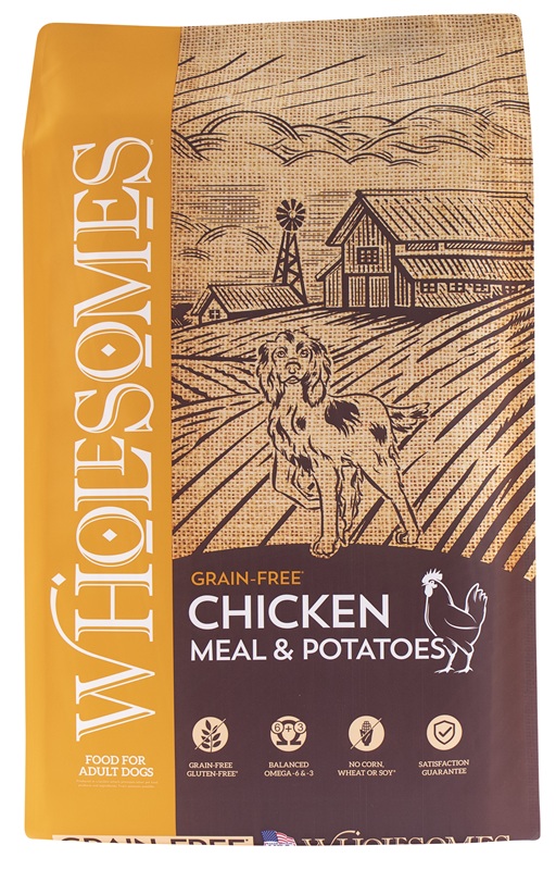 CONCENTRADO PARA PERRO WHOLESOMES CHICKEN MEAL AND POTATOES 35 LBS