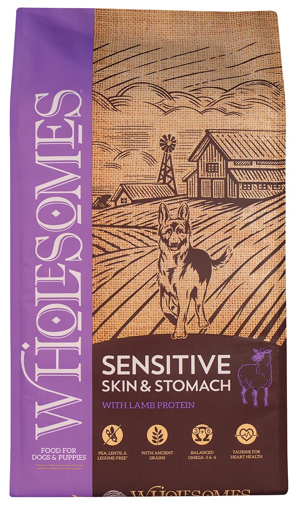 CONCENTRADO PARA PERRO ADULTO WHOLESOMES SENSITIVE SKIN LAMB 30 LBS