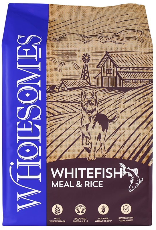 CONCENTRADO PARA PERRO WHOLESOMES WHITE FISH MEAL & RICE 18.14 KG