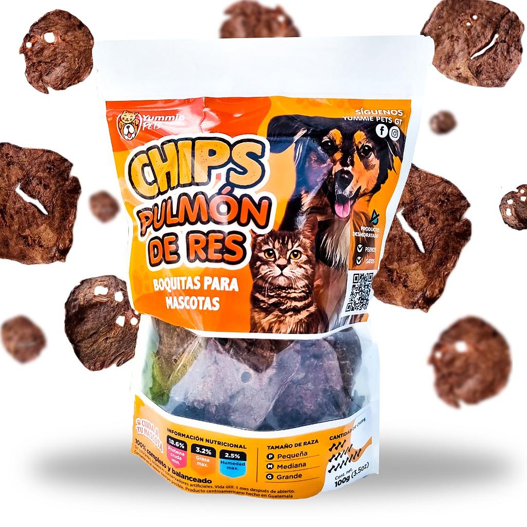 YUMMIE PETS CHIPS DE PULMON DE RES 50 GRS