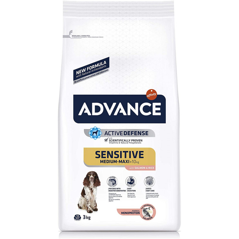 CONCENTRADO PARA PERRO ADVANCE SENSITIVE  MEDICADO WITH SALMON MEDIUM / MAXI