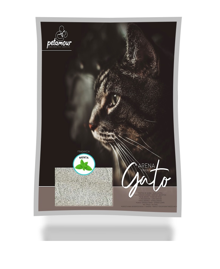 ARENA PARA GATOS PETAMOUR MENTA