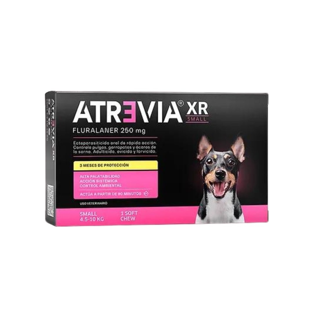 TABLETA MASTICABLE ANTIPULGAS PARA PERRO ATREVIA XR x 1 UNIDAD
