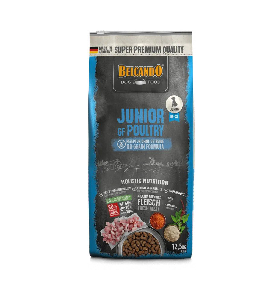 CONCENTRADO PARA PERRO BELCANDO JUNIOR GRAIN FREE POULTRY