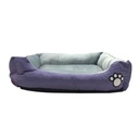 CAMA PARA MASCOTA DISEÑO HUELLITA VARIOS COLORES