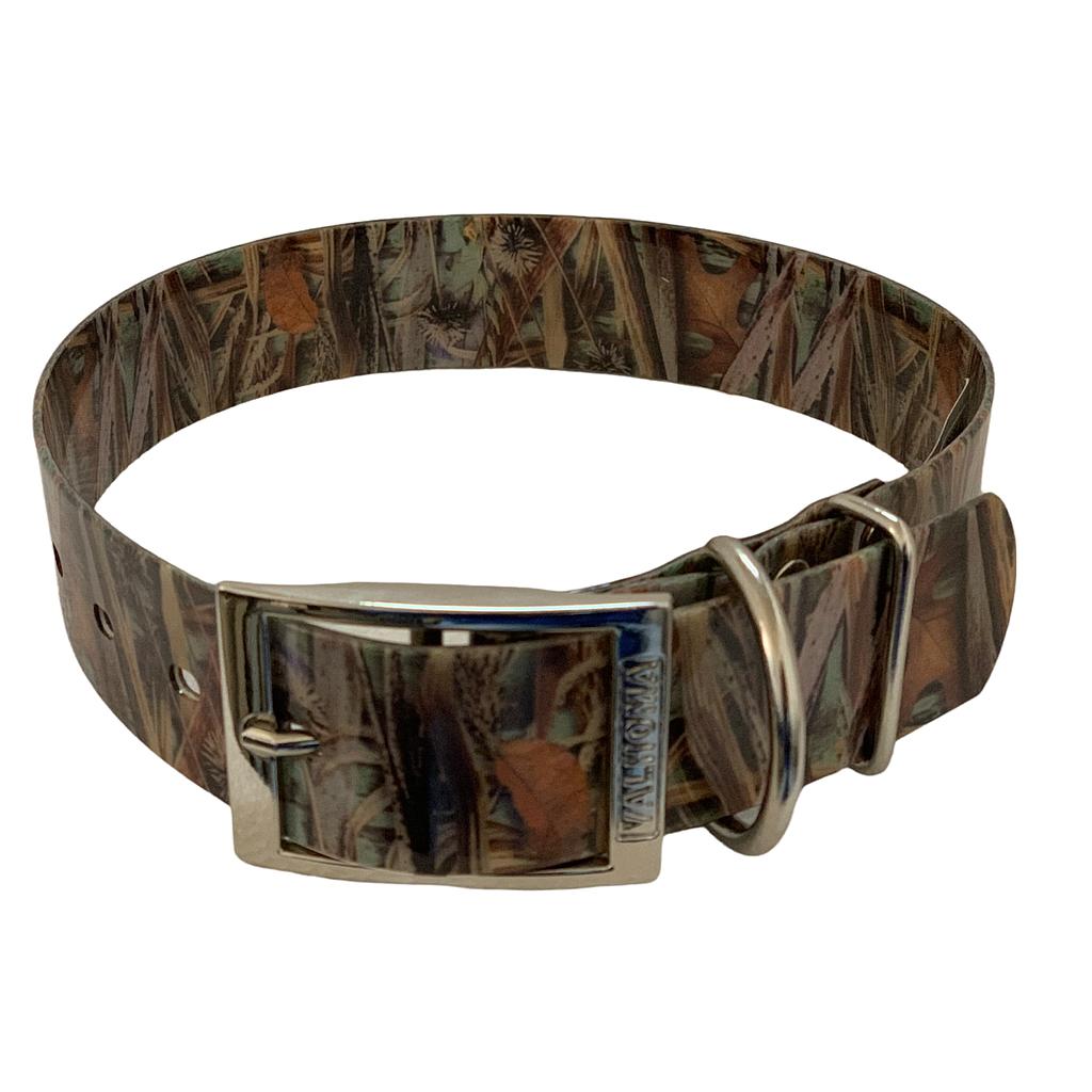 COLLAR PARA PERRO VALHOMA 1 1/2" ANCHO CAMUFLAGEADO PRIMAVERA