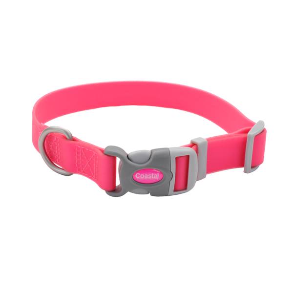 COLLAR PARA PERRO IMPERMEABLE AJUSTABLE FUSCIA