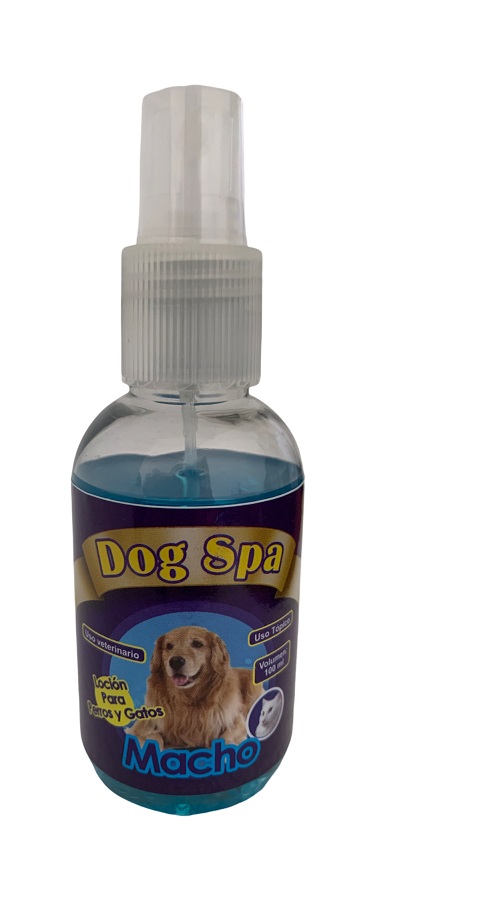 LOCION PARA PERROS Y GATOS MACHO DOG SPA 