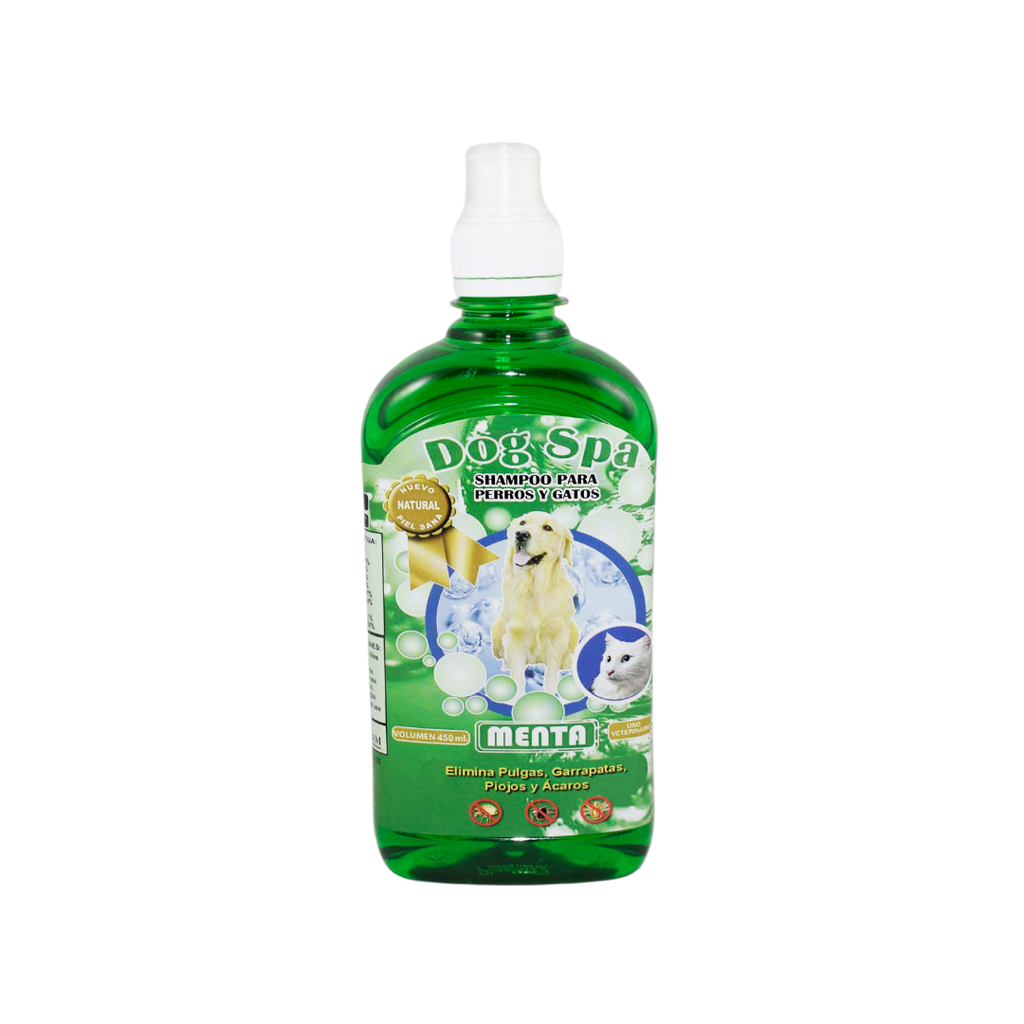 SHAMPOO PARA PERROS Y GATOS DE MENTA DOG SPA 