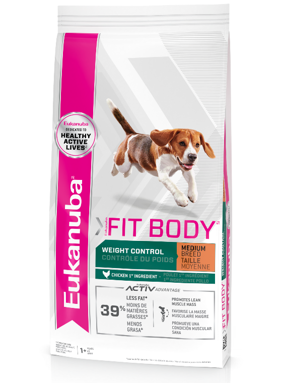 CONCENTRADO PARA PERRO EUKANUBA ADULT FIT BODY MEDIUM BREED