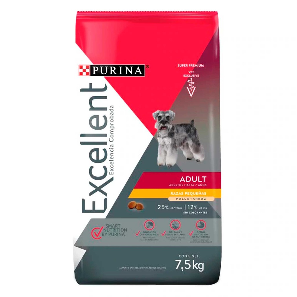 CONCENTRADO PARA PERRO EXCELLENT ADULTO RAZA PEQUEÑA 3.5 KG