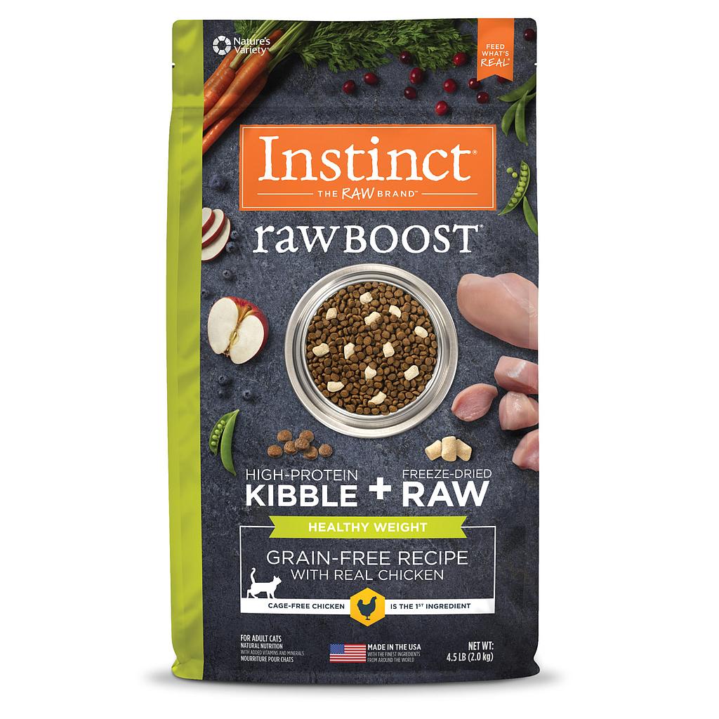 CONCENTRADO PARA GATO INSTINCT RAW BOOST GRAIN FREE CHICKEN HEALTHY WEIGHT 