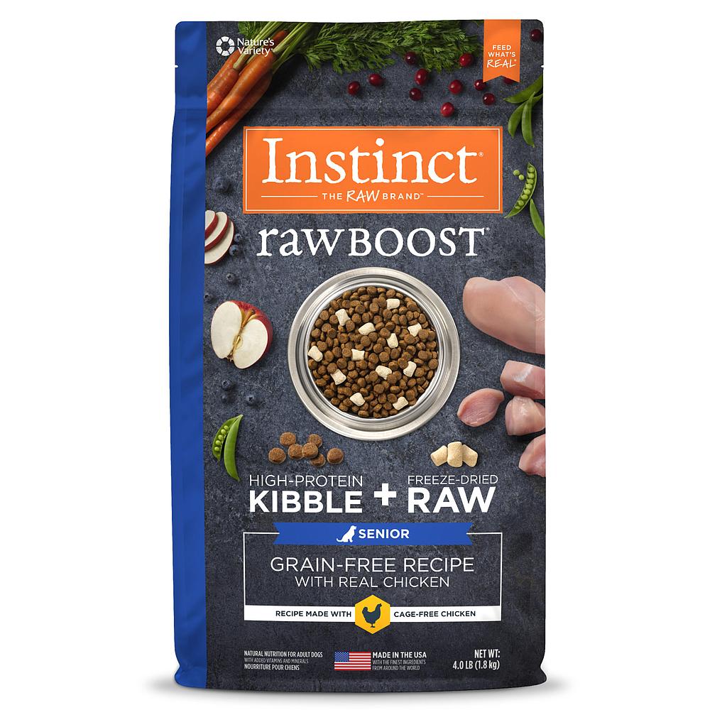 CONCENTRADO PARA PERRO INSTINCT RAW BOOST GRAIN FREE CHICKEN SENIOR