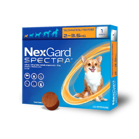 TABLETA MASTICABLE ANTIPULGAS NEXGARD SPECTRA PARA PERRO 