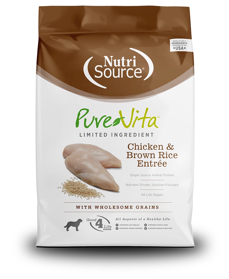 CONCENTRADO PARA PERRO NUTRISOURCE PURE VITA CHICKEN AND BROWN RICE